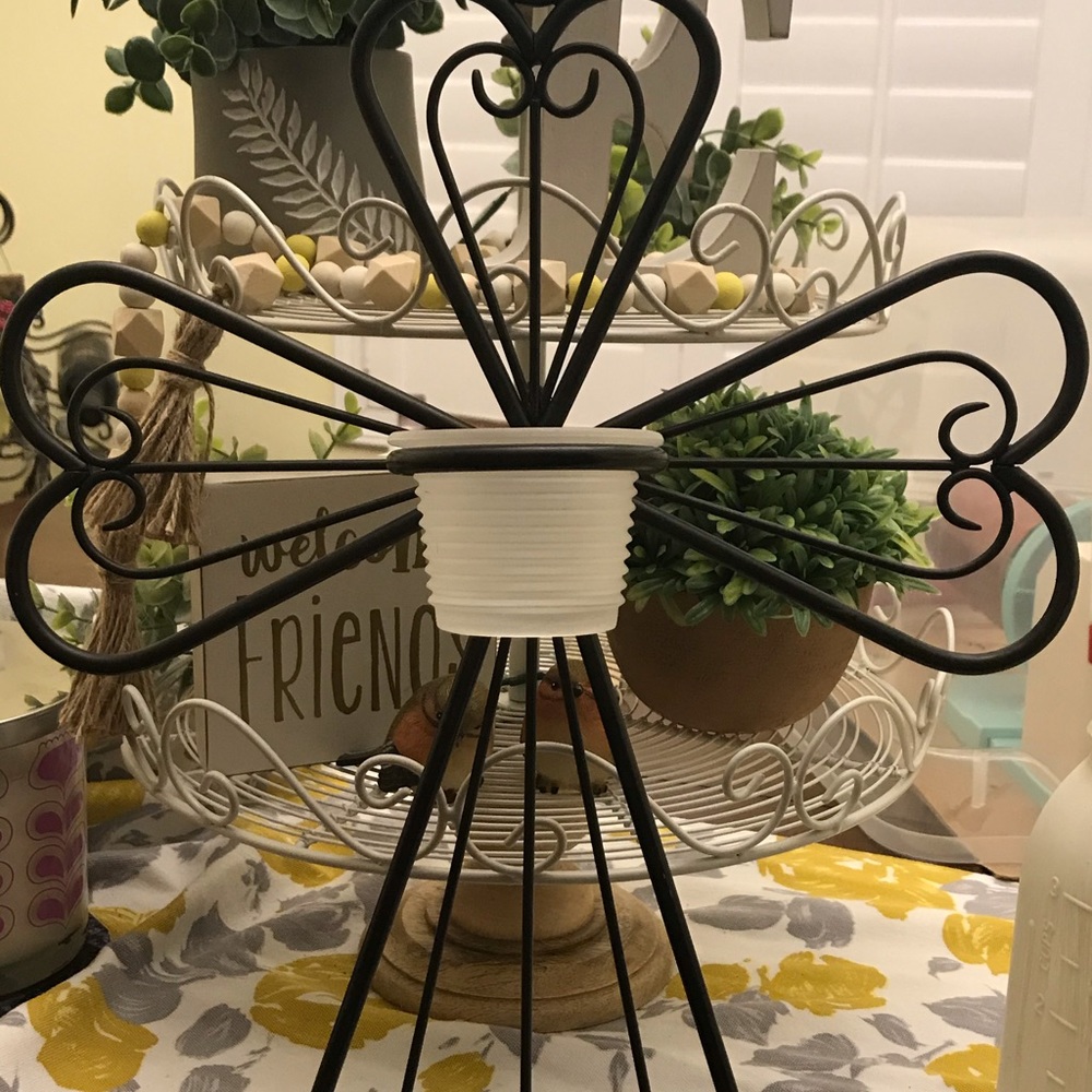 PartyLite cross candle holder